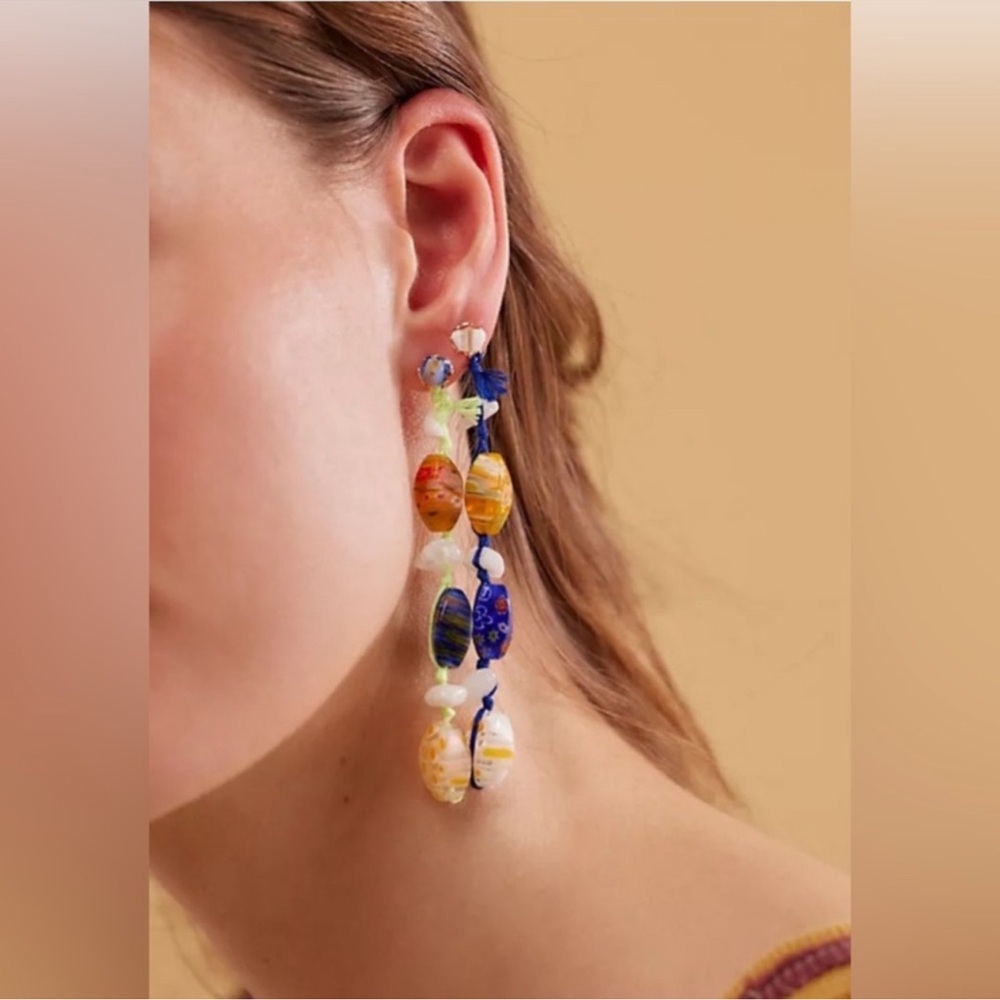 NWT Free People Ariana Ost Voyage Dangle Earrings